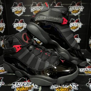 Jordan 6 Rings Black Gym Red