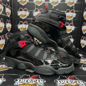 Jordan 6 Rings Black Fire Red