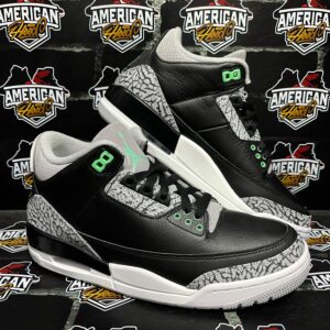 Jordan Retro 3 Green Glow