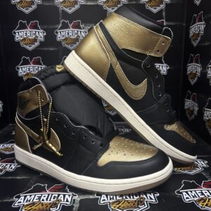 Jordan Retro 1 High OG Black Metallic Gold