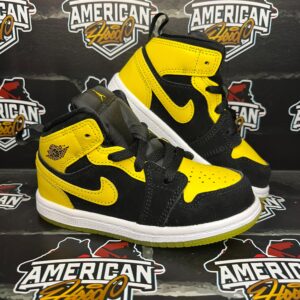 Jordan 1 Mid Yellow Black