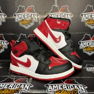 Jordan 1 Mid SE Patent Bred Toe