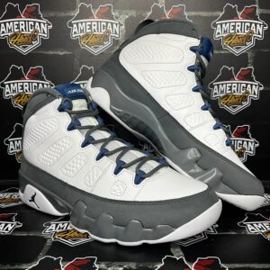 Jordan Retro 9 Flint Grey And French Blue