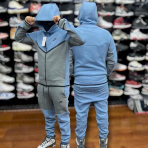 Conjunto Nike Tech Sky Blue And Grey