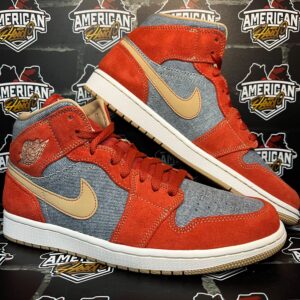 Jordan 1 Mid Denim Red