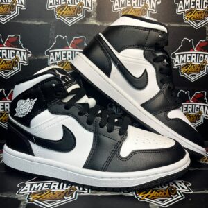 Jordan 1 Mid White Black